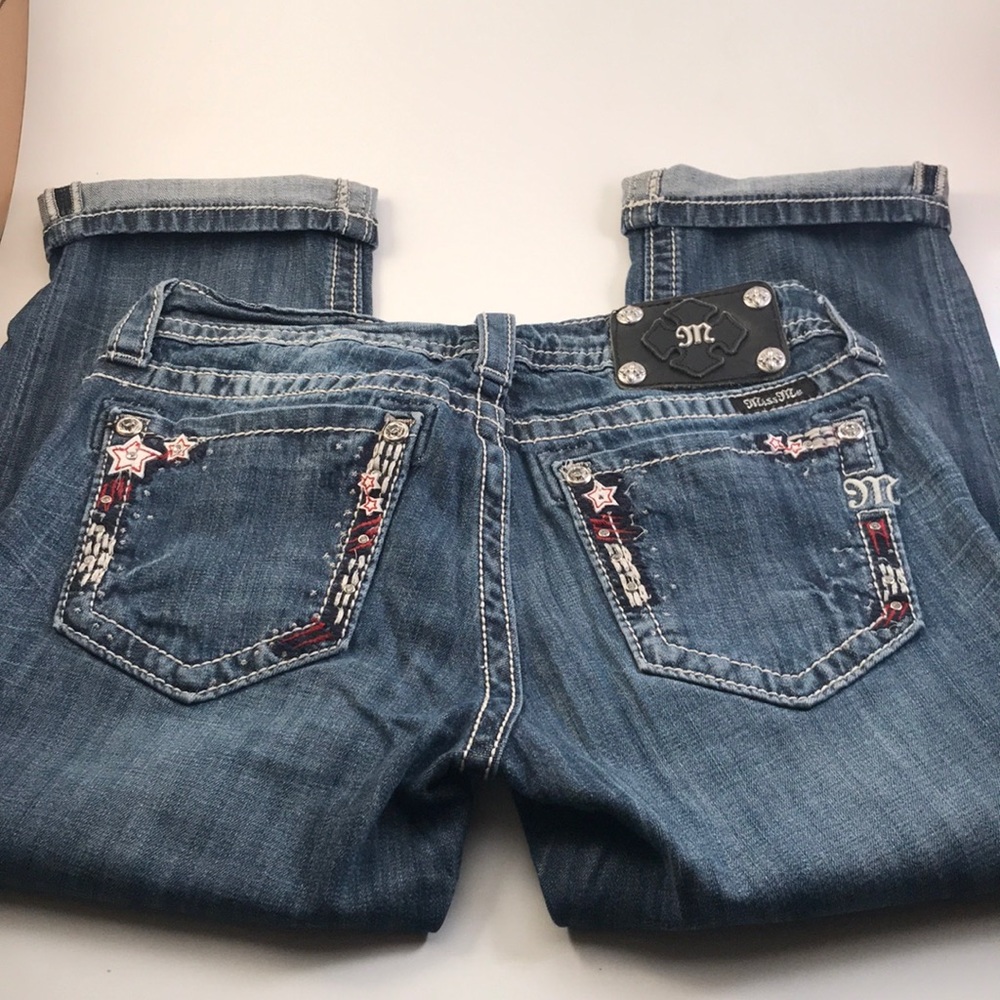 MISS ME CUFFED CAPRIS STARS AMERICAN CAPRIS